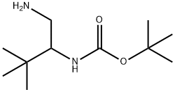 tert-butyl 1-amino-3,3-dimethylbutan-2-ylcarbamate Struktur