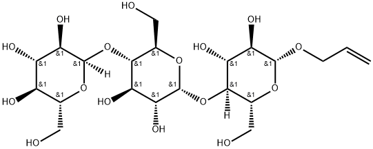 2-Propen-1-yl O-α-D-Glucopyranosyl-(1→4)-O-α-D-glucopyranosyl-(1→4)-β-D-glucopyranoside Struktur