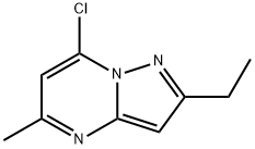 7-chloro-2-ethyl-5-methylpyrazolo[1,5-a]pyrimidine Struktur