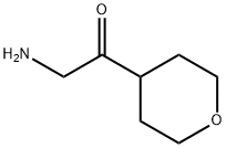 Ethanone, 2-amino-1-(tetrahydro-2H-pyran-4-yl)- Struktur