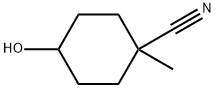 Cyclohexanecarbonitrile, 4-hydroxy-1-methyl- Struktur