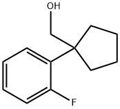 Cyclopentanemethanol, 1-(2-fluorophenyl)- Struktur