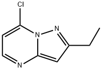 7-chloro-2-ethylpyrazolo[1,5-a]pyrimidine Struktur