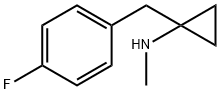 1-(4-fluorobenzyl)-N-methylcyclopropanamine Struktur