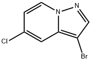 Pyrazolo[1,5-a]pyridine, 3-bromo-5-chloro- Struktur