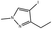 3-ethyl-4-iodo-1-methyl-1H-pyrazole Struktur