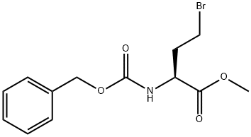 Butanoic acid, 4-bromo-2-[[(phenylmethoxy)carbonyl]amino]-, methyl ester, (2S)- Struktur