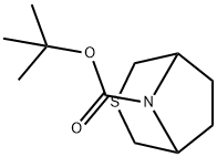 3-Thia-8-azabicyclo[3.2.1]octane-8-carboxylic acid, 1,1-dimethylethyl ester Struktur