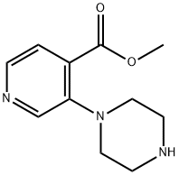 4-Pyridinecarboxylic acid, 3-(1-piperazinyl)-, methyl ester|3-(哌嗪-1-基)吡啶-4-羧酸甲酯