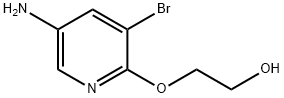 Ethanol, 2-[(5-amino-3-bromo-2-pyridinyl)oxy]- Struktur