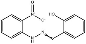 2-[2-(2-nitrophenyl)carbonohydrazonoyl]phenol Struktur