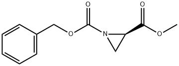 (R)-1-benzyloxycarbonyl-2-methoxycarbonylaziridine Struktur