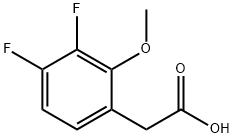 3,4-Difluoro-2-methoxyphenylacetic acid Struktur