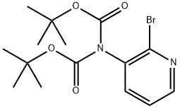 tert-Butyl N-(2-bromopyridin-3-yl)-N-[(tert-butoxy)carbonyl]carbamate Structure