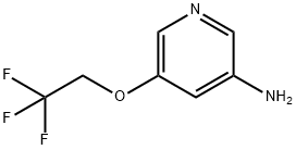 3-Pyridinamine, 5-(2,2,2-trifluoroethoxy)- Struktur