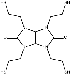 Tetrahydro-1,3,4,6-tetrakis(2-mercaptoethyl)imidazo[4,5-d]imidazole-2,5(1H,3H)-dione Struktur