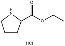 Proline, ethyl ester, hydrochloride (1:1) Struktur