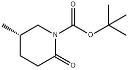 1-Piperidinecarboxylic acid, 5-methyl-2-oxo-, 1,1-dimethylethyl ester, (5S)- Struktur