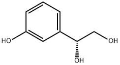 (1R)-1-(3-hydroxyphenyl)ethane-1,2-diol Struktur