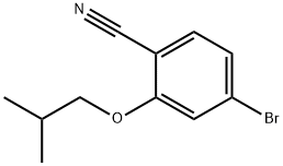 Benzonitrile, 4-bromo-2-(2-methylpropoxy)- Struktur