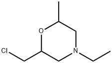 Morpholine,2-(chloromethyl)-4-ethyl-6-methyl- Struktur