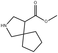 2-Azaspiro[4.4]nonane-4-carboxylic acid, methyl ester Struktur