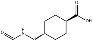 (1r,4r)-4-(formamidomethyl)cyclohexane-1-carboxylic acid Struktur