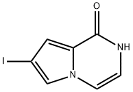 Pyrrolo[1,2-a]pyrazin-1(2H)-one, 7-iodo- Struktur