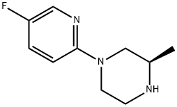 (3R)-1-(5-Fluoro-2-pyridinyl)-3-methylpiperazine Struktur