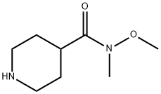 4-Piperidinecarboxamide, N-methoxy-N-methyl- Struktur