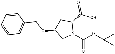 (4S)-1-Boc-4-benzyloxy-D-proline Struktur