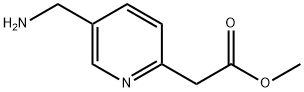 methyl 2-[5-(aminomethyl)pyridin-2-yl]acetate Struktur