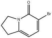 5(1H)-Indolizinone, 6-bromo-2,3-dihydro- Struktur