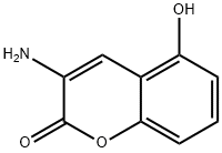 2H-1-Benzopyran-2-one, 3-amino-5-hydroxy- Struktur