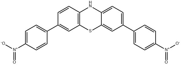 3,7-bis(4-nitrophenyl)-10H-phenothiazine Struktur