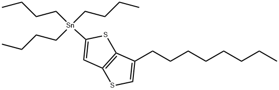 Stannane, tributyl(6-octylthieno[3,2-b]thien-2-yl)- Struktur