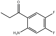 1-Propanone, 1-(2-amino-4,5-difluorophenyl)- Struktur