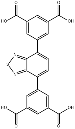 1,3-Benzenedicarboxylic acid, 5,5'-(2,1,3-benzothiadiazole-4,7-diyl)bis- Struktur