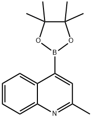 2-Methyl-4-(4,4,5,5-tetramethyl-1,3,2-dioxaborolan-2-yl)quinoline Struktur