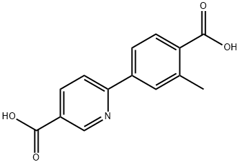 6-(4-carboxy-3-methylphenyl)nicotinic acid Struktur