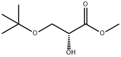 Propanoic acid, 3-(1,1-dimethylethoxy)-2-hydroxy-, methyl ester, (2R)- Struktur