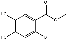 Benzoic acid, 2-bromo-4,5-dihydroxy-, methyl ester Struktur