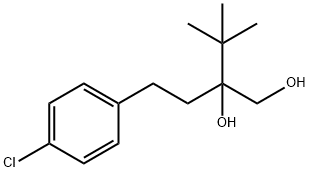 1,2-Butanediol, 2-[2-(4-chlorophenyl)ethyl]-3,3-dimethyl- Struktur