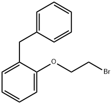 Benzene, 1-(2-bromoethoxy)-2-(phenylmethyl)- Struktur