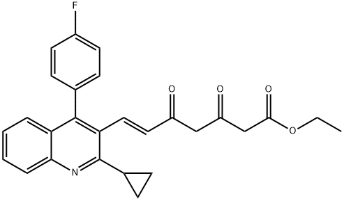 6-Heptenoic acid, 7-[2-cyclopropyl-4-(4-fluorophenyl)-3-quinolinyl]-3,5-dioxo-, ethyl ester, (6E)-