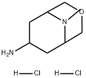 3-Oxa-9-azabicyclo[3.3.1]nonan-7-amine, 9-methyl-, hydrochloride (1:2) Struktur