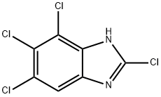 2,4,5,6-Tetrachloro-1H-benzimidazole Struktur