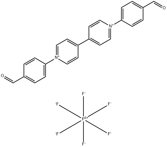 4,4'-Bipyridinium, 1,1'-bis(4-formylphenyl)-, hexafluorophosphate(1-) (1:2) Struktur