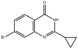 4(3H)-Quinazolinone, 7-bromo-2-cyclopropyl- Struktur