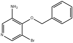 3-Pyridinamine, 5-bromo-4-(phenylmethoxy)- Struktur